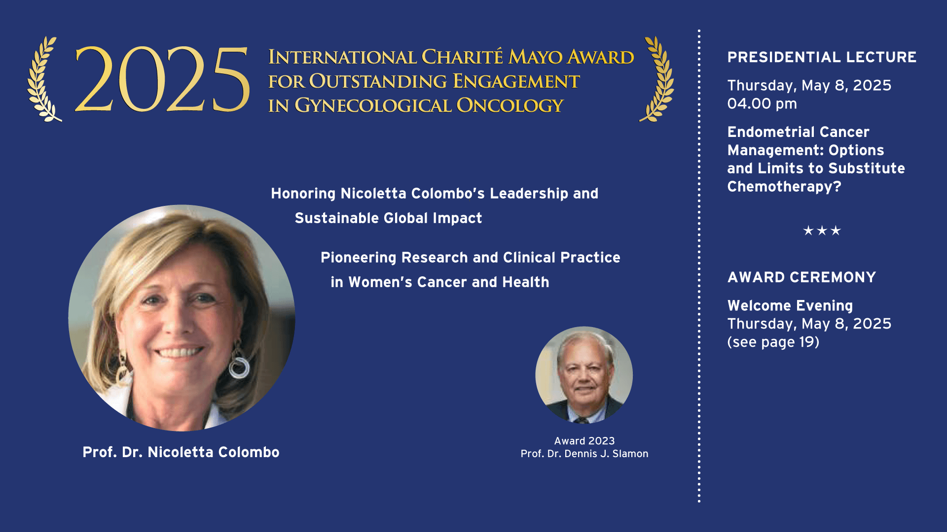 International Charité Mayo Award 2025 for Outstanding Engagement in Gynecological Oncology